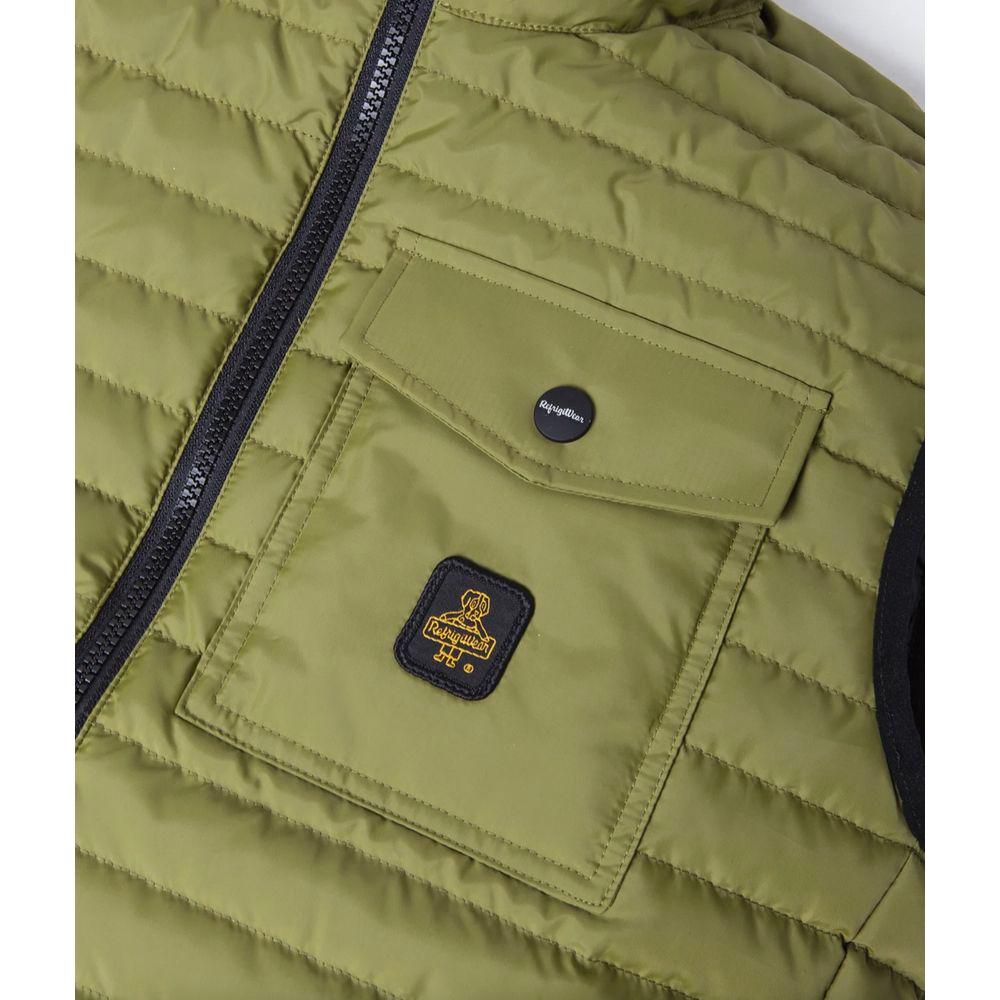 Refrigiwear Versatile Green Down Vest for Men Refrigiwear