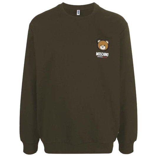 Moschino Green Cotton Sweater Moschino