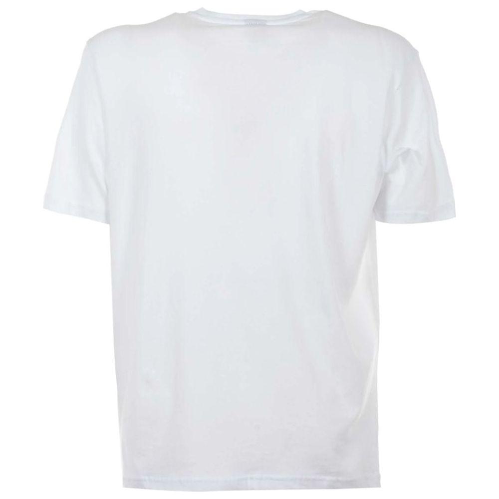 North Sails Elegant White Cotton Tee with Bold Blue Logo North Sails