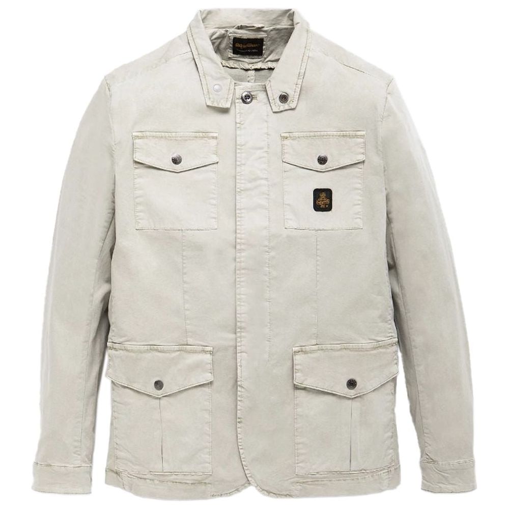 Refrigiwear Sleek Beige Four-Pocket Cotton Jacket Refrigiwear