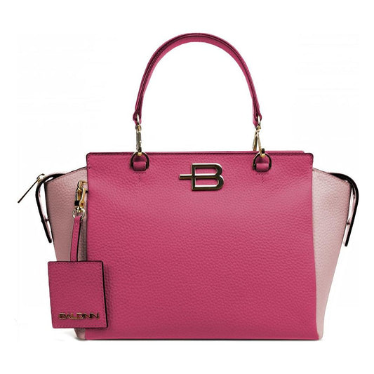 Baldinini Trend Elegant Fuchsia Textured Calfskin Handbag Baldinini Trend