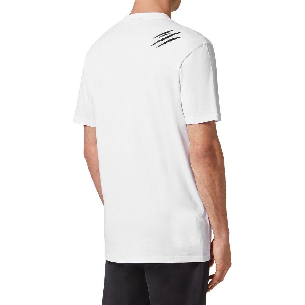 Plein Sport White Cotton Mens TShirt Plein Sport