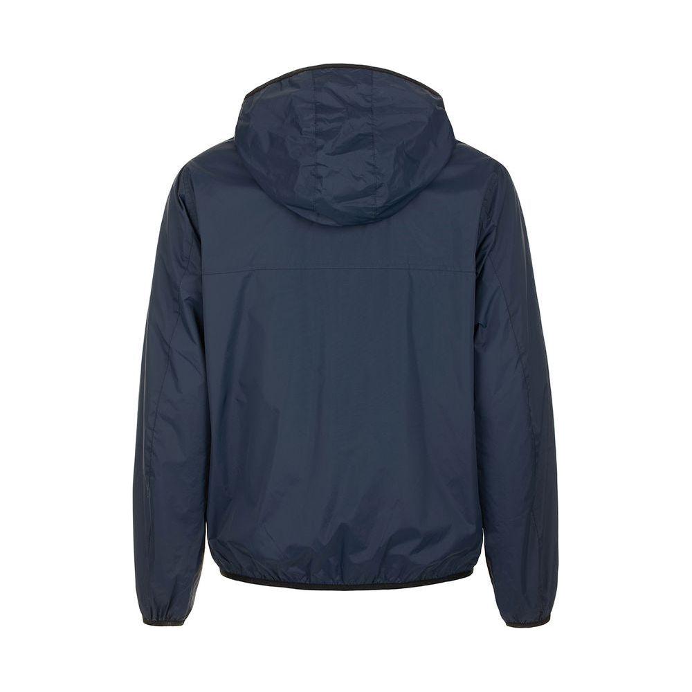 Fred Mello Sleek Blue Nylon Jacket - Zip Closure & Compact Design Fred Mello