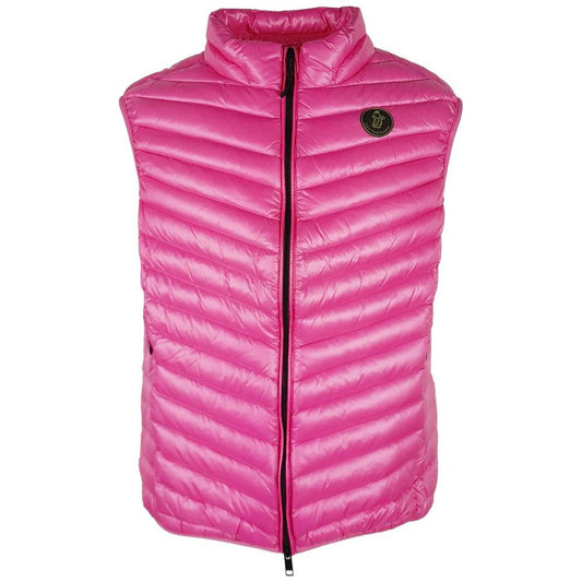 Centogrammi Chic Pink Nylon Down Vest for Her Centogrammi