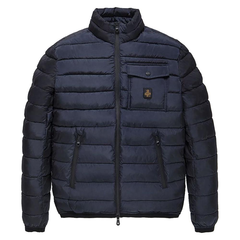 Refrigiwear Blue Nylon Men Jacket Refrigiwear