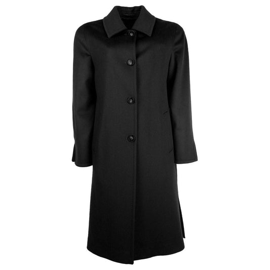 Made in Italy Elegant Virgin Wool Four-Button Coat Made in Italy