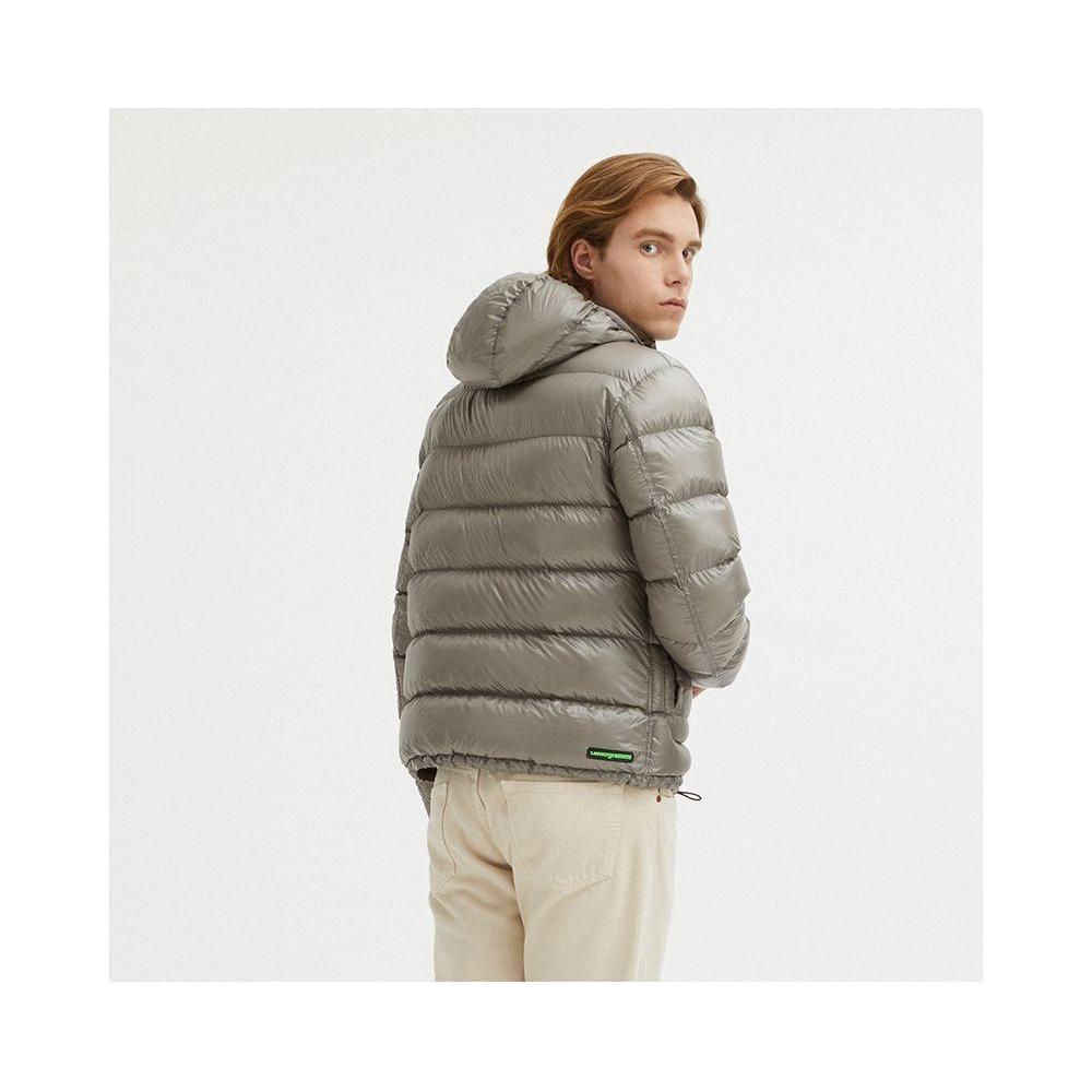 Centogrammi Gray Nylon Men Reversible Jacket Centogrammi