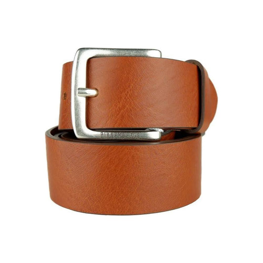 Bikkembergs Brown Calfskin Men Belt Bikkembergs