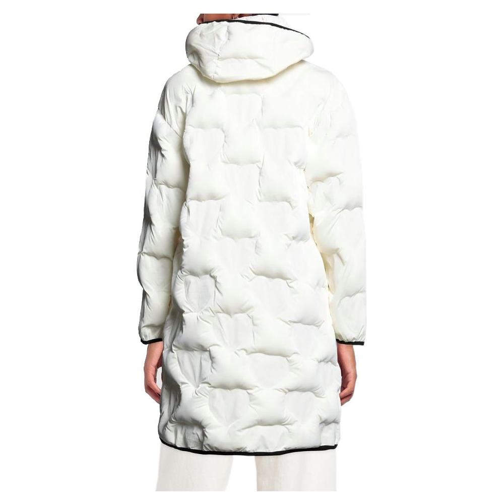 Love Moschino Chic Quilted Heart Long Down Jacket Love Moschino