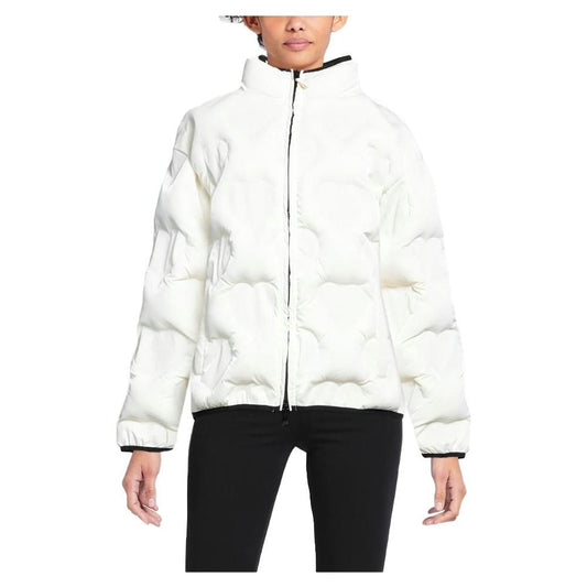 Love Moschino Chic White Heart-Adorned Designer Jacket Love Moschino