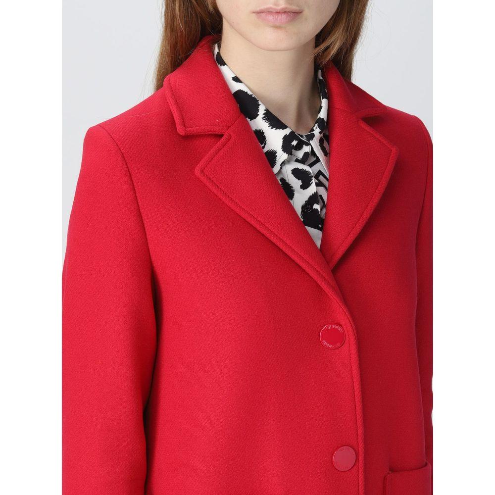 Love Moschino Chic Pink Wool Blend Jacket Love Moschino