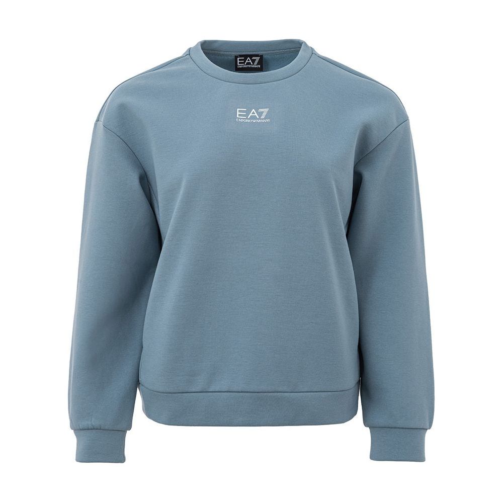 EA7 Emporio Armani Chic Blue Polyester Sweater by EA7 EA7 Emporio Armani