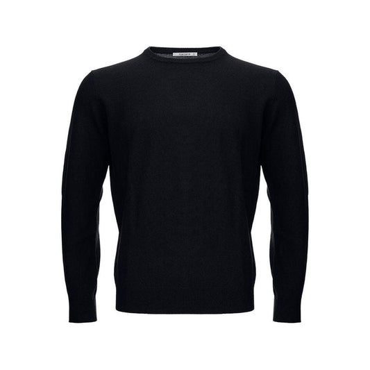 KANGRA Elegant Black Wool Sweater for Men KANGRA