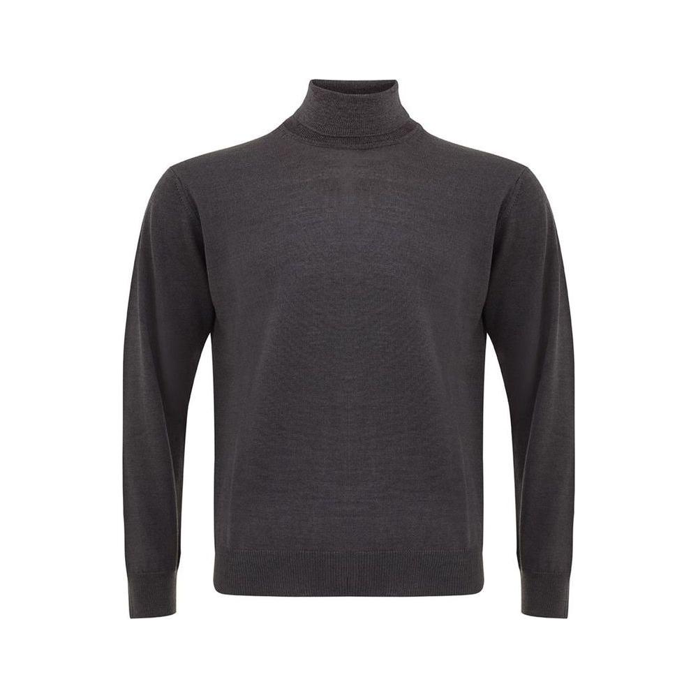 FERRANTE Elegant Gray Wool Sweater for Men FERRANTE