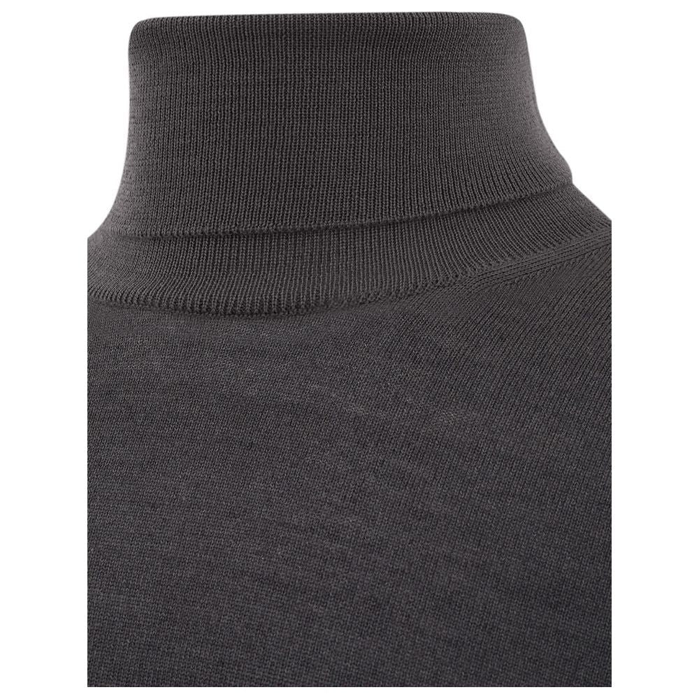 FERRANTE Elegant Gray Wool Sweater for Men FERRANTE