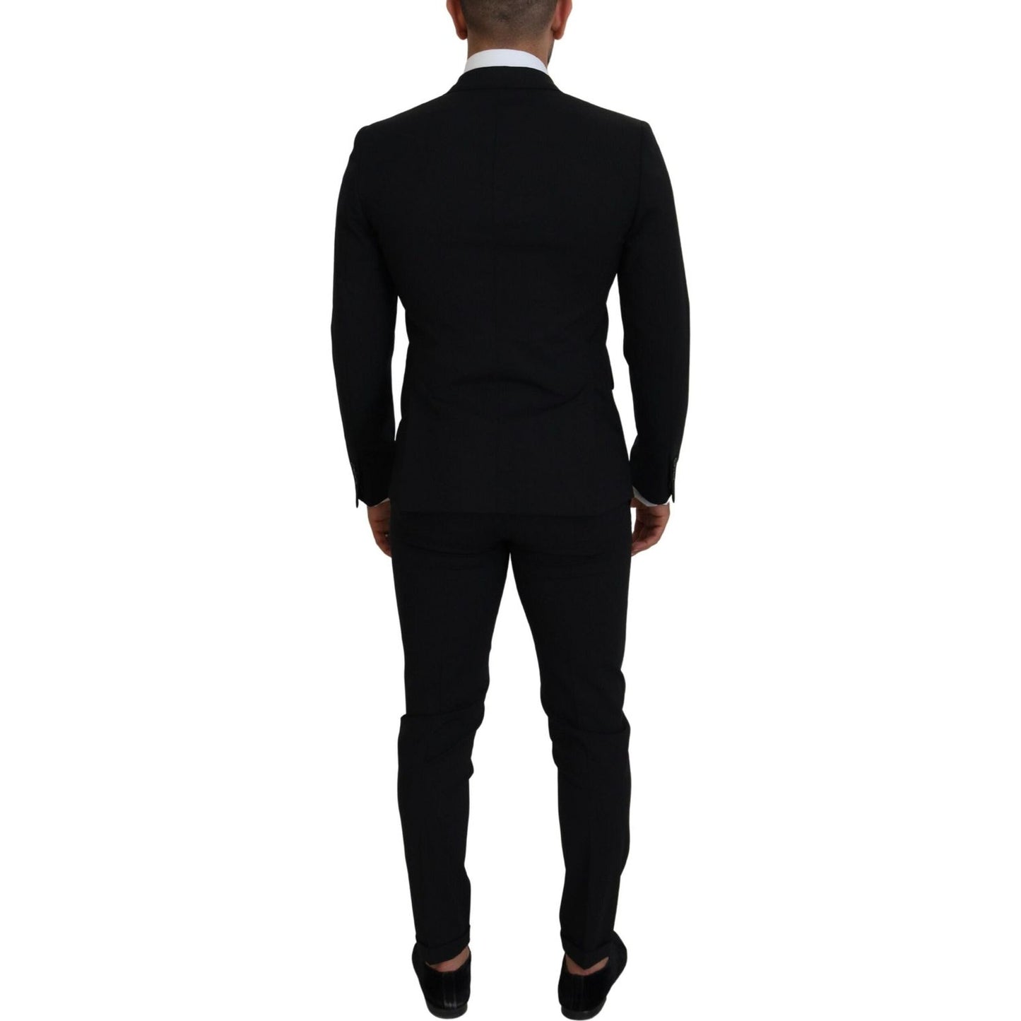 Dsquared² Black Wool Single Breasted 2 Piece LONDON Suit Dsquared²