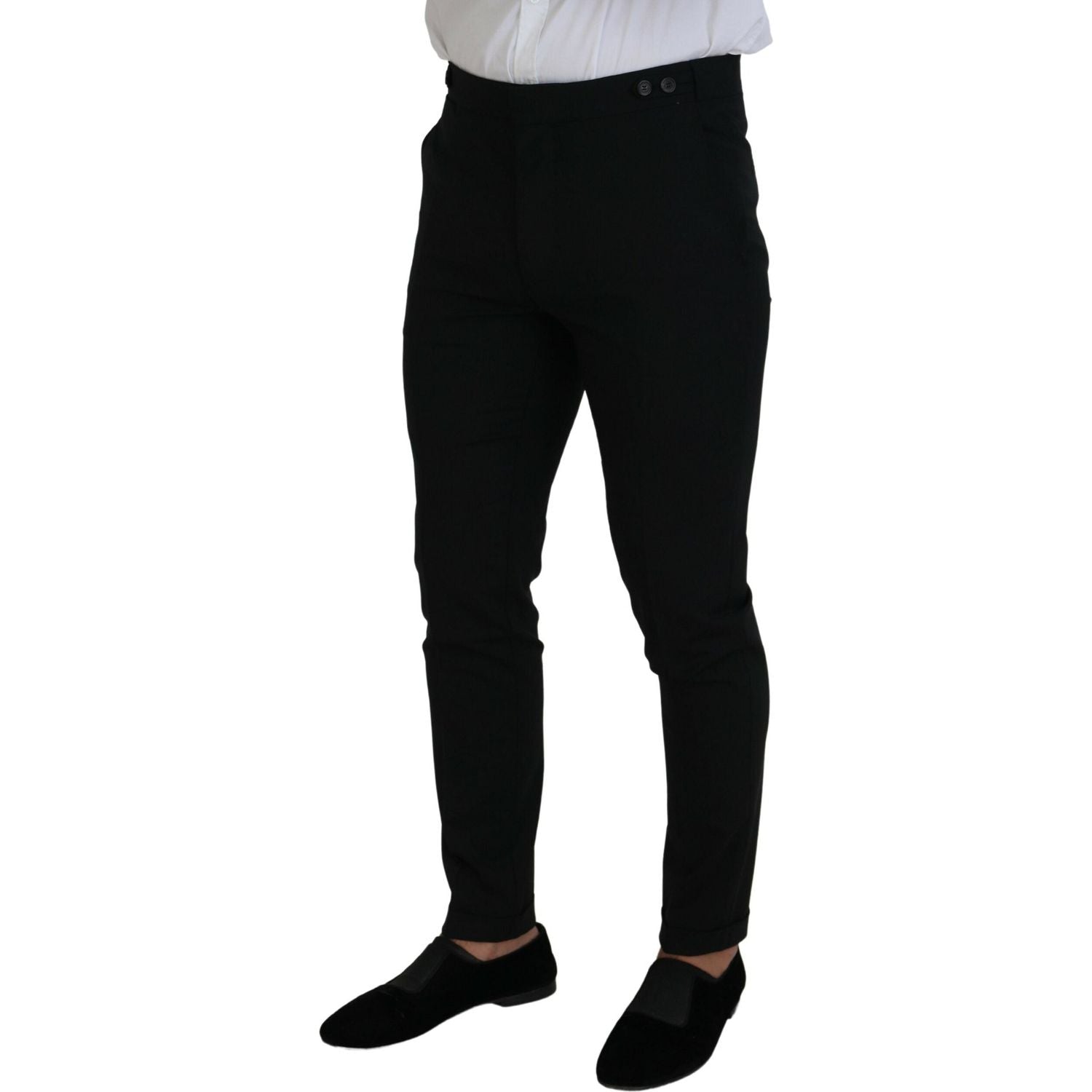 黑色羊毛单排扣两件套 LONDON 西装