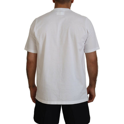Dsquared² White Cotton Short Sleeves Crewneck T-shirt