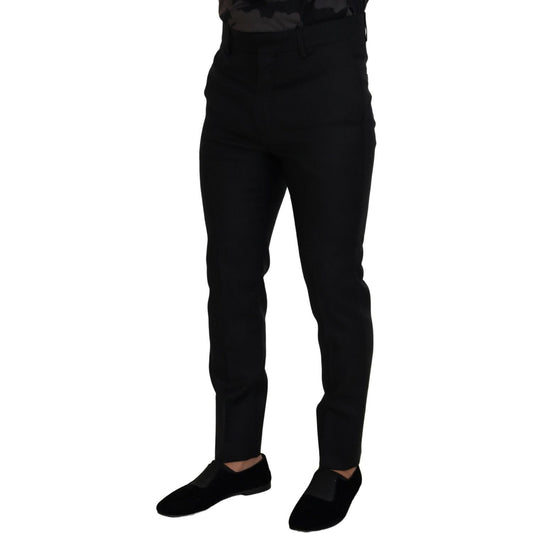 Back Virgin Wool Slim Fit Men Formal Pants