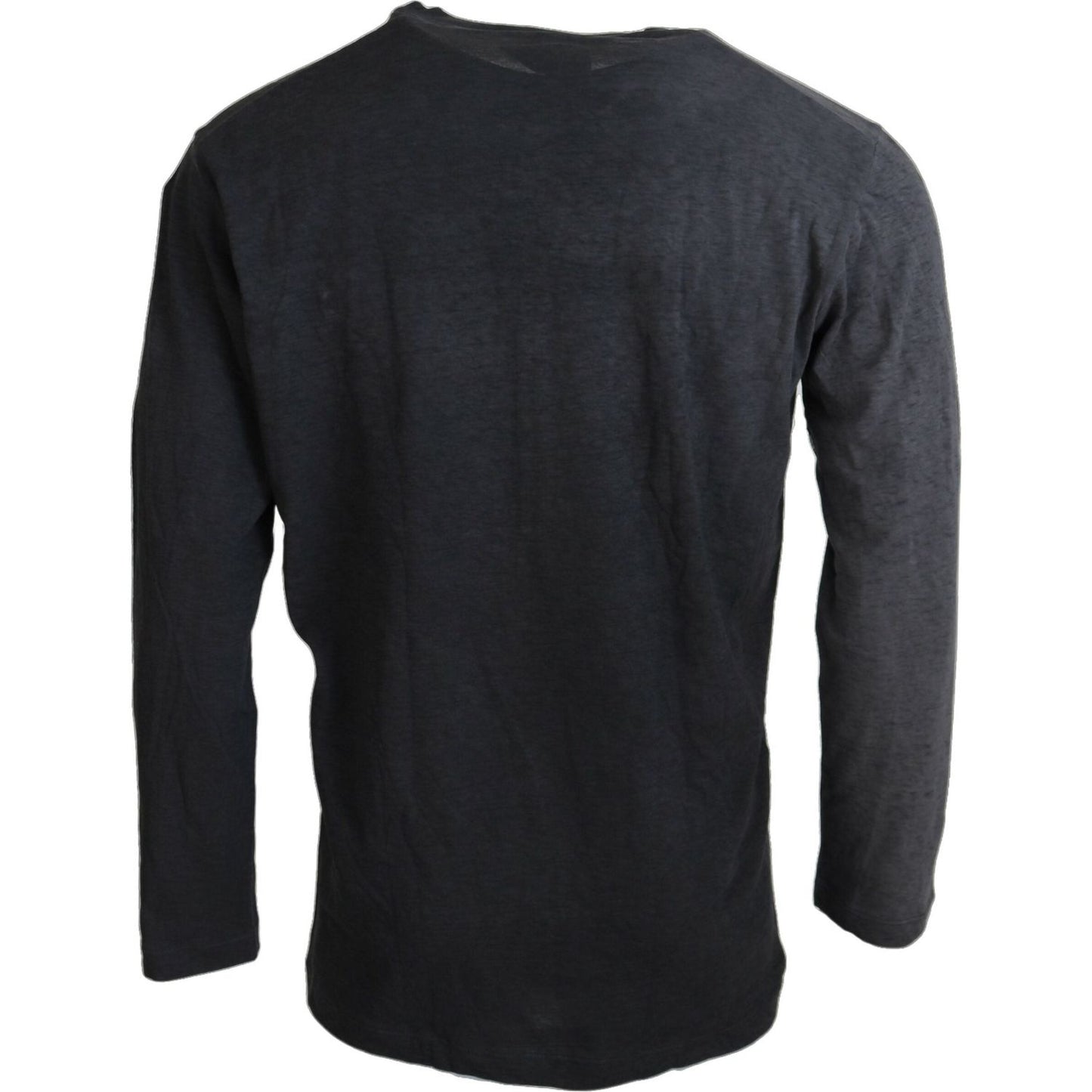 Dsquared² Black Cotton Linen Long Sleeves Pullover Sweater Dsquared²