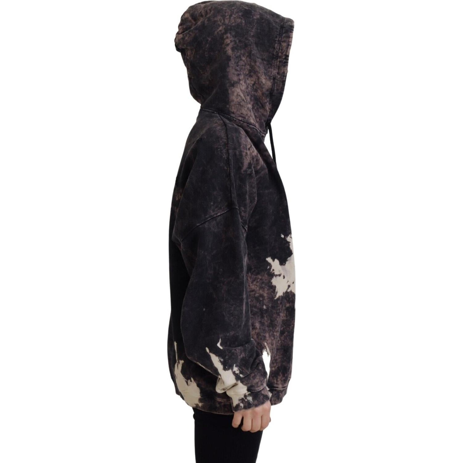 多色染色棉质连帽运动衫