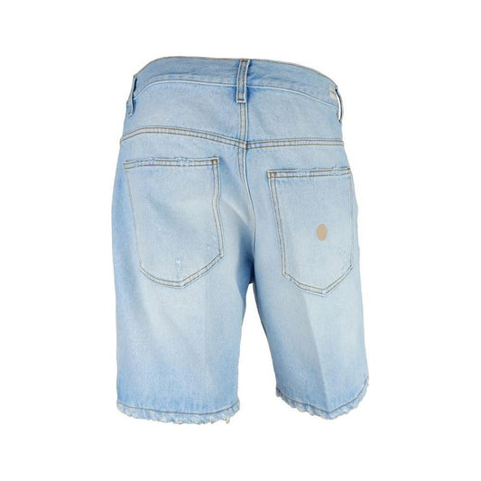 Don The Fuller Light Blue Cotton Men Bermuda Shorts Don The Fuller