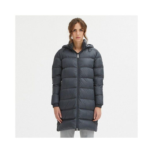 Centogrammi Gray Nylon Women Jacket Centogrammi