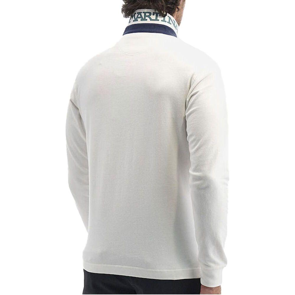 La Martina White Cotton Polo Shirt La Martina