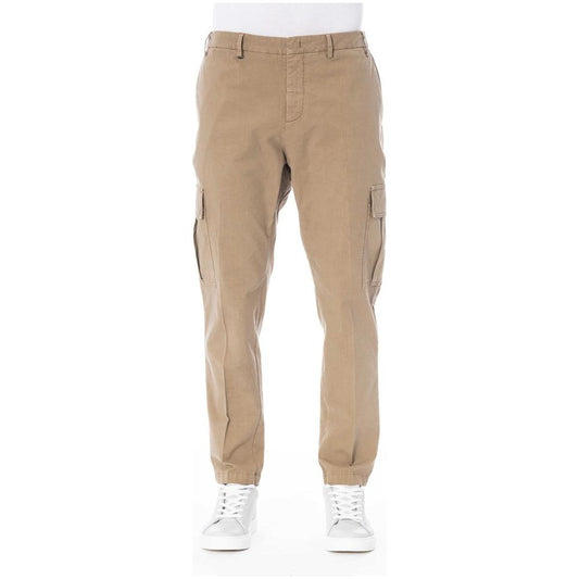 Distretto12 Beige Cotton Jeans & Pant Distretto12