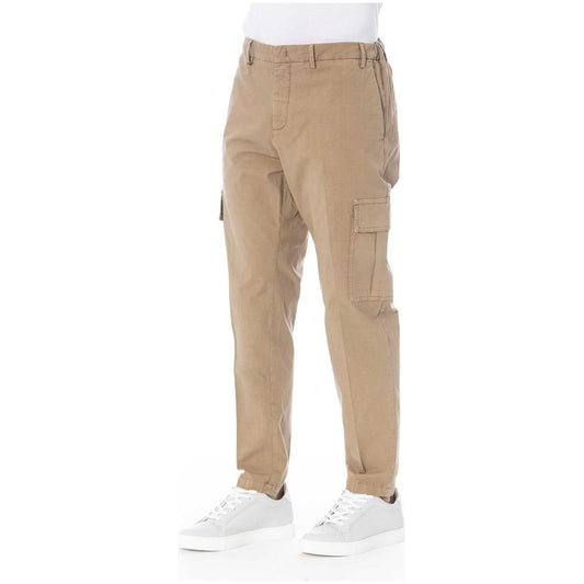 Distretto12 Beige Cotton Jeans & Pant Distretto12