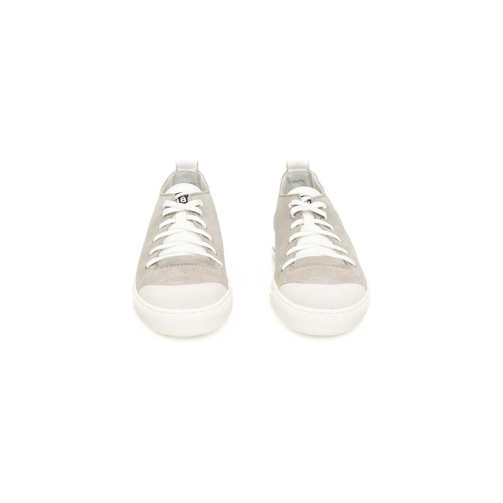 Cerruti 1881 Gray Cowhide Men Sneaker