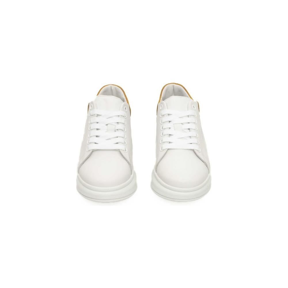 Cerruti 1881 White Leather Women Sneaker