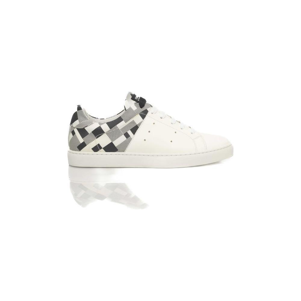 Cerruti 1881 White Calfskin Men Sneaker