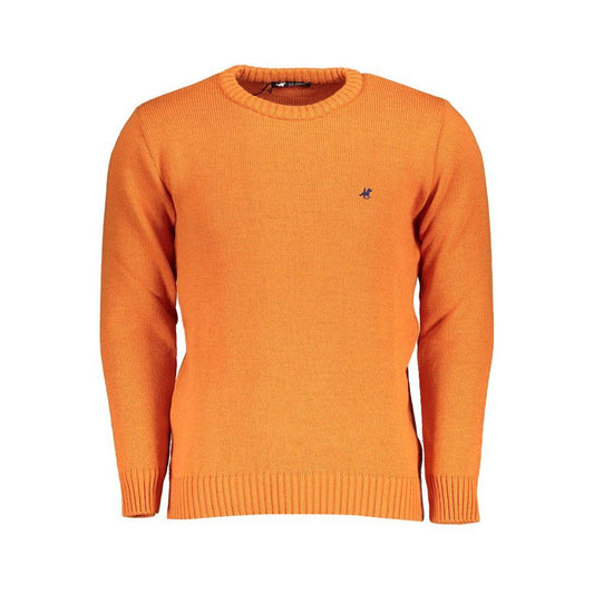 U.S. Grand Polo Orange Fabric Sweater