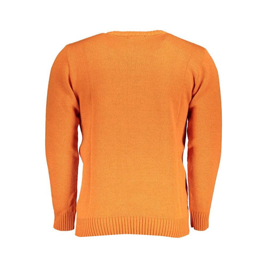 U.S. Grand Polo Orange Fabric Sweater