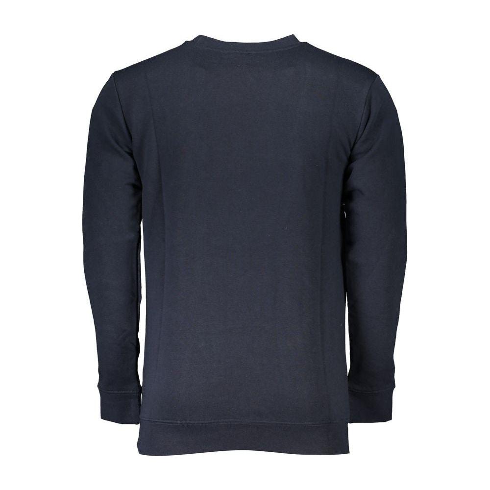 Cavalli Class Blue Cotton Sweater Cavalli Class