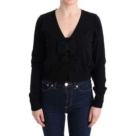 MARGHI LO' Black Wool Blouse Sweater MARGHI LO'