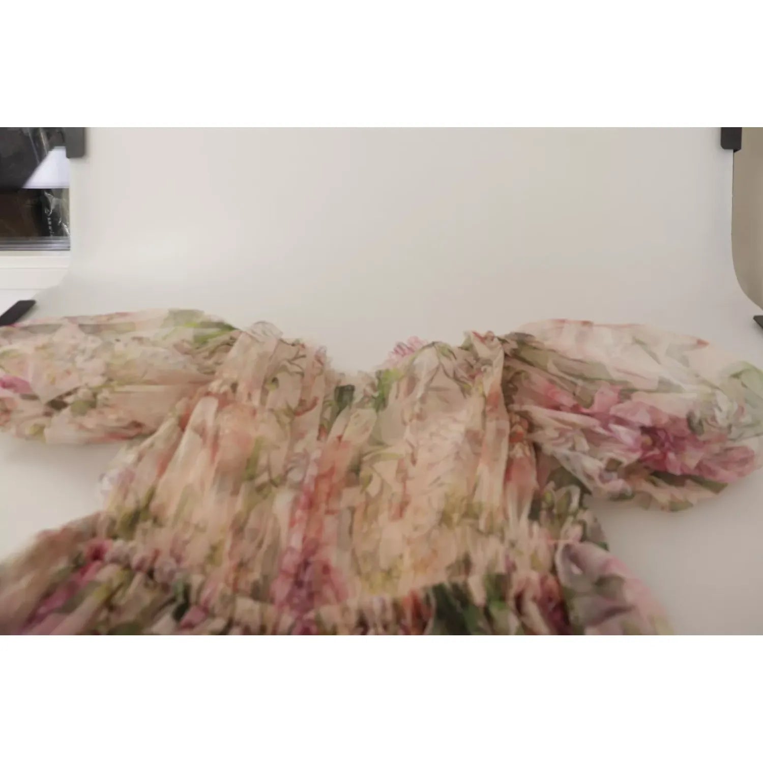 Dolce & Gabbana Multicolor Floral Print Long Maxi Gown Dress