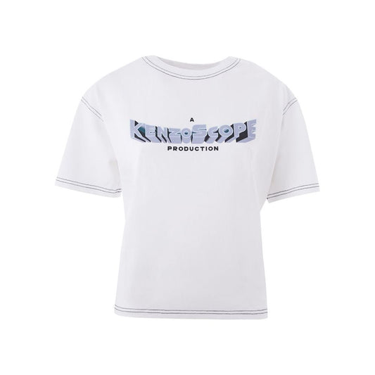 Kenzo Elegant White Cotton Top for Women Kenzo