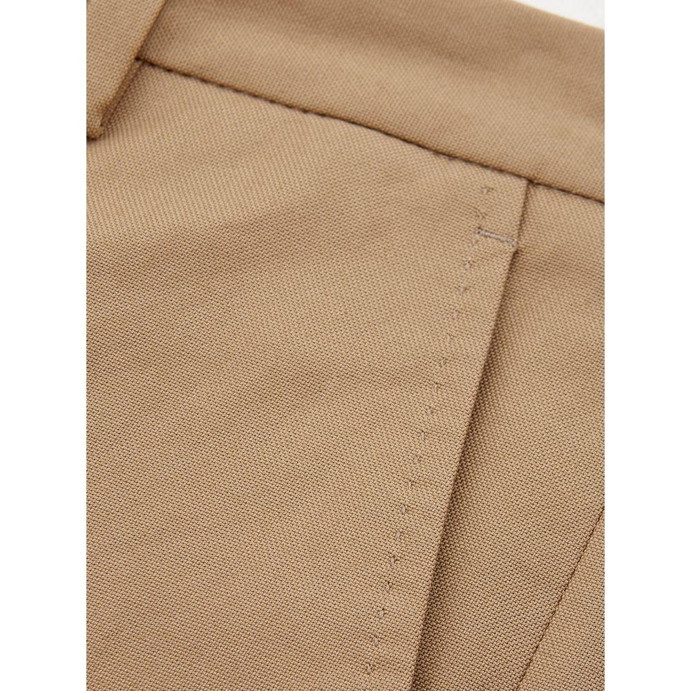 Lardini Elegant Brown Cotton Trousers for Women Lardini