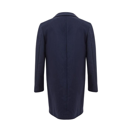 Lardini Cotton Elegance: Chic Blue Jacket Lardini