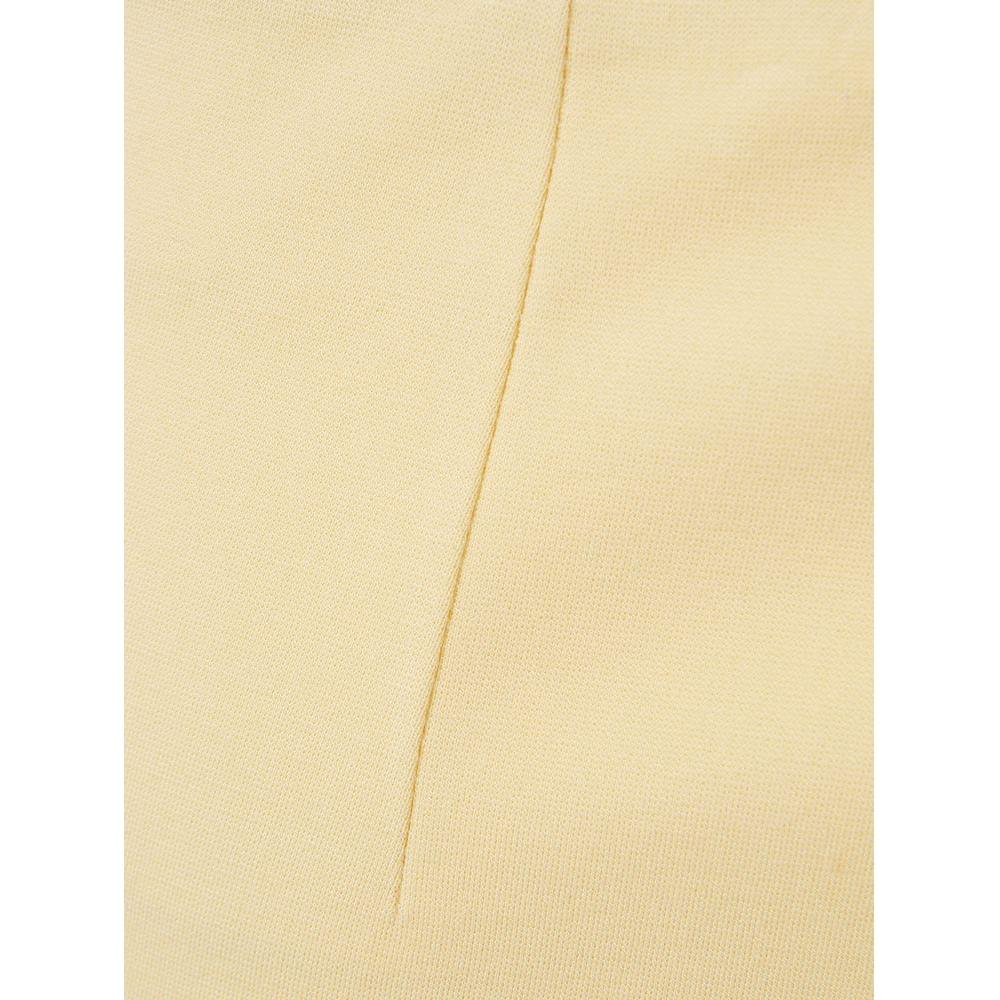 Lardini Elegant Yellow Viscose Skirt for Women Lardini