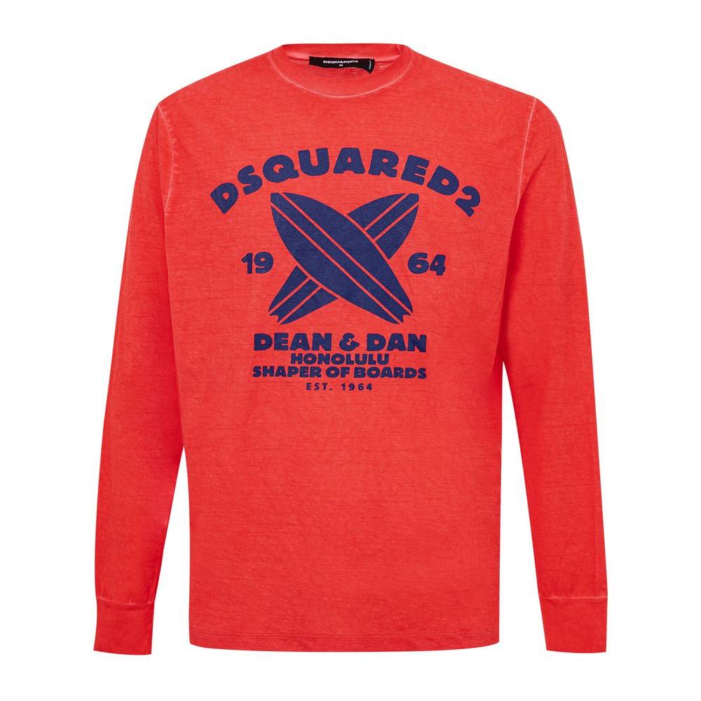 Dsquared² Red Cotton T-Shirt Dsquared²