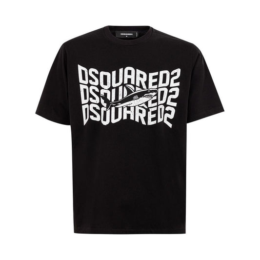 Dsquared² Sleek Black Cotton T-Shirt for Men Dsquared²