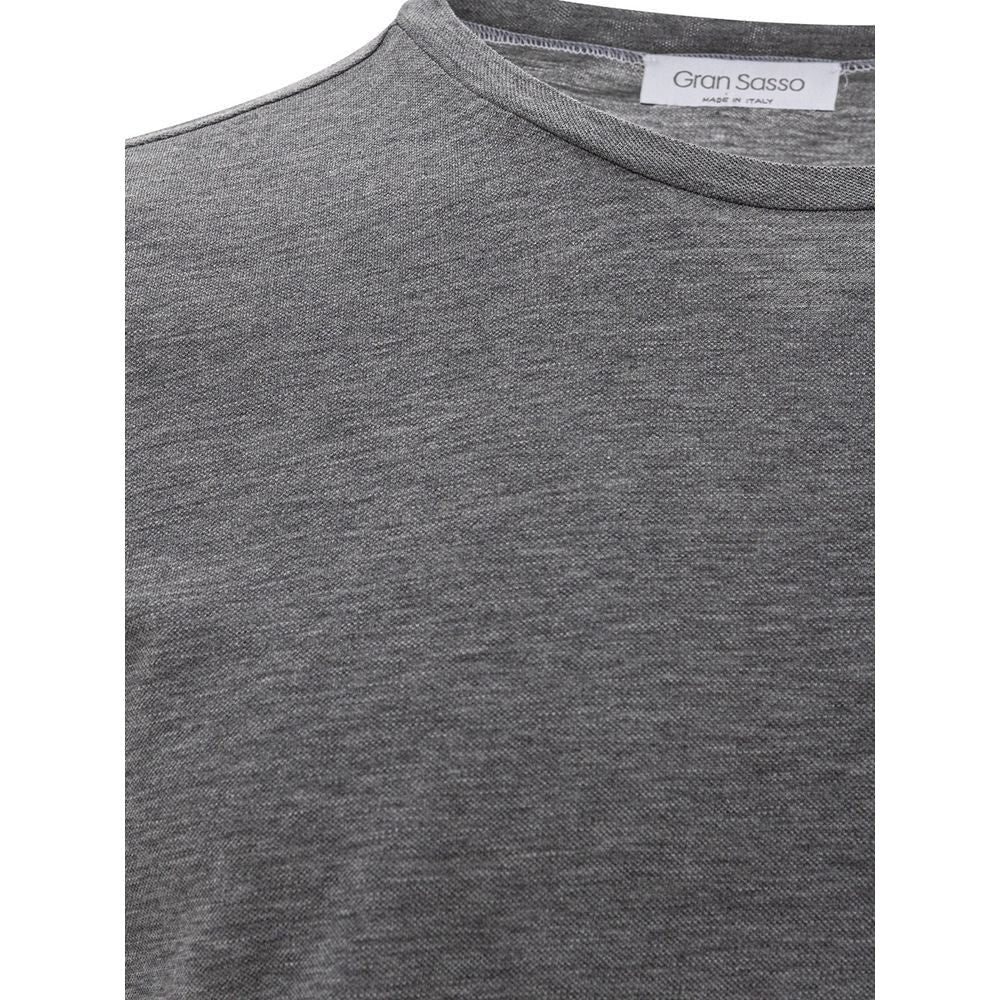 Gran Sasso Elegant Gray Cotton T-Shirt for Men Gran Sasso