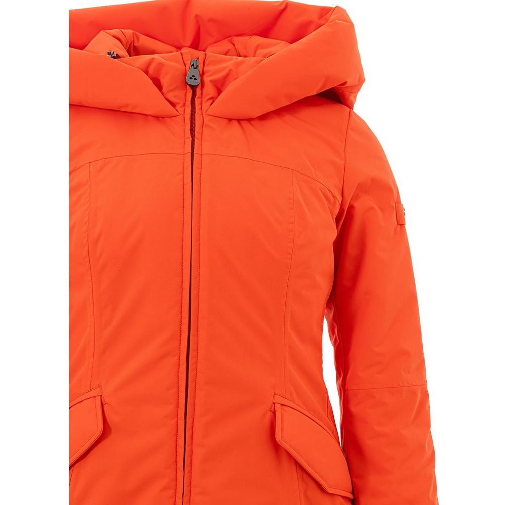 Peuterey Elegant Orange Polyester Jacket for Women Peuterey