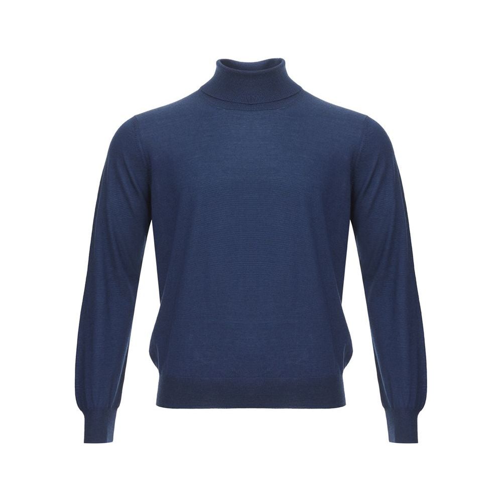 Gran Sasso Elegant Cashmere Sweater in Serene Blue Gran Sasso