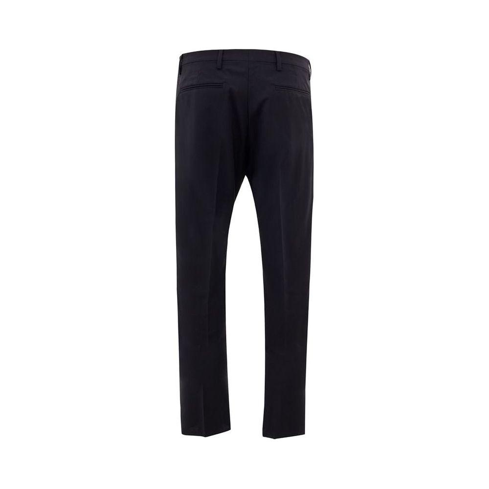 Valentino Black Wool Jeans & Pant Valentino