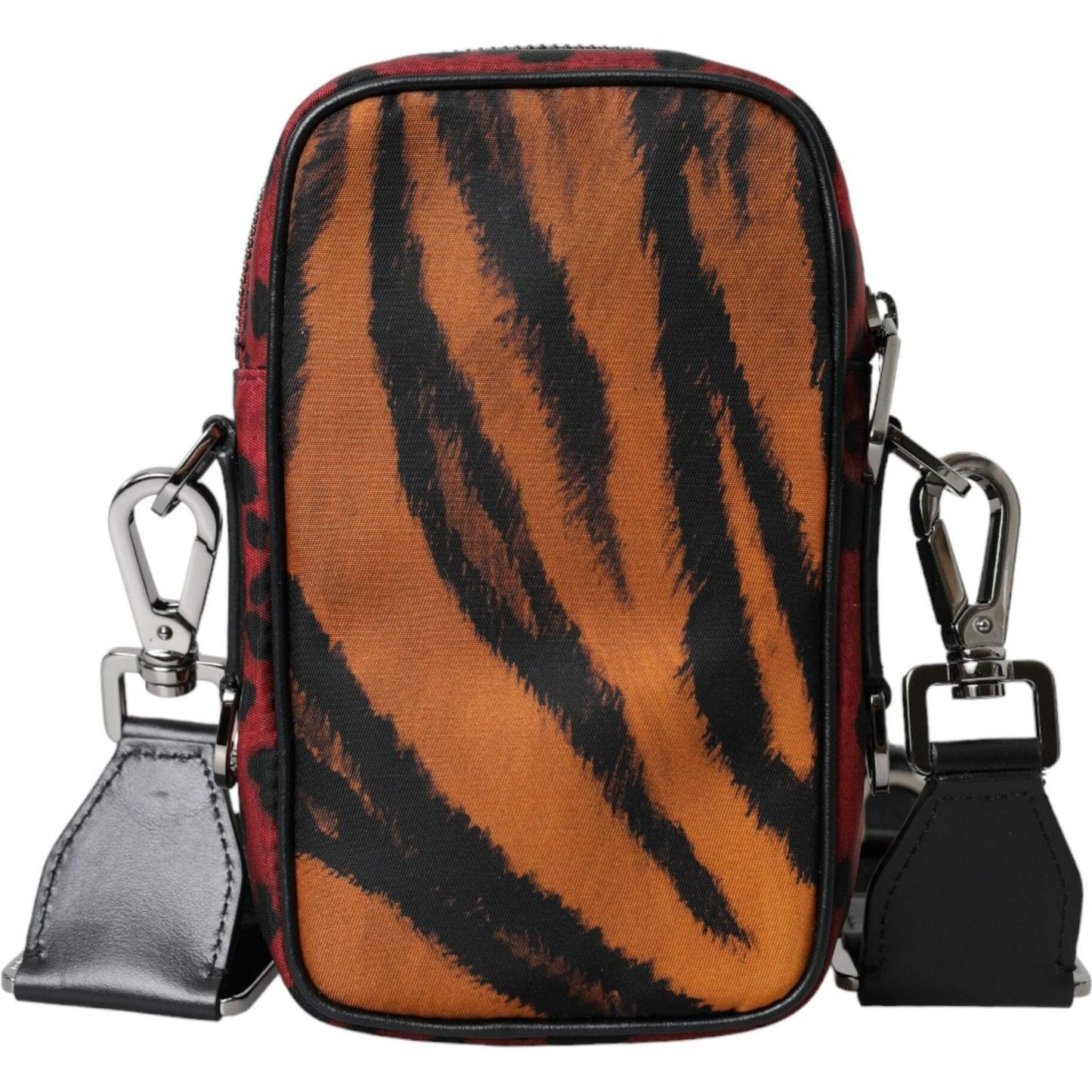 Dolce & Gabbana Multicolor Tiger Print Nylon Logo Cross Body Bag Dolce & Gabbana