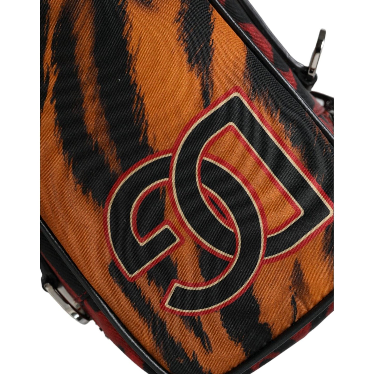 Dolce & Gabbana Multicolor Tiger Print Nylon Logo Cross Body Bag Dolce & Gabbana